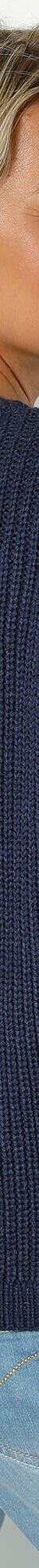 Vest met knopen in patenttricot (marine) Vest met knopen in patenttricot (marine)